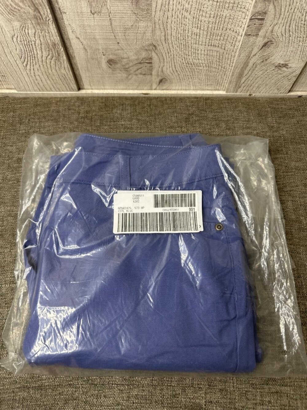 Norm Thompson Women Blue Pants Size 8 Petite Stretch Fabric Summer Vacay Spring - Picture 8 of 8
